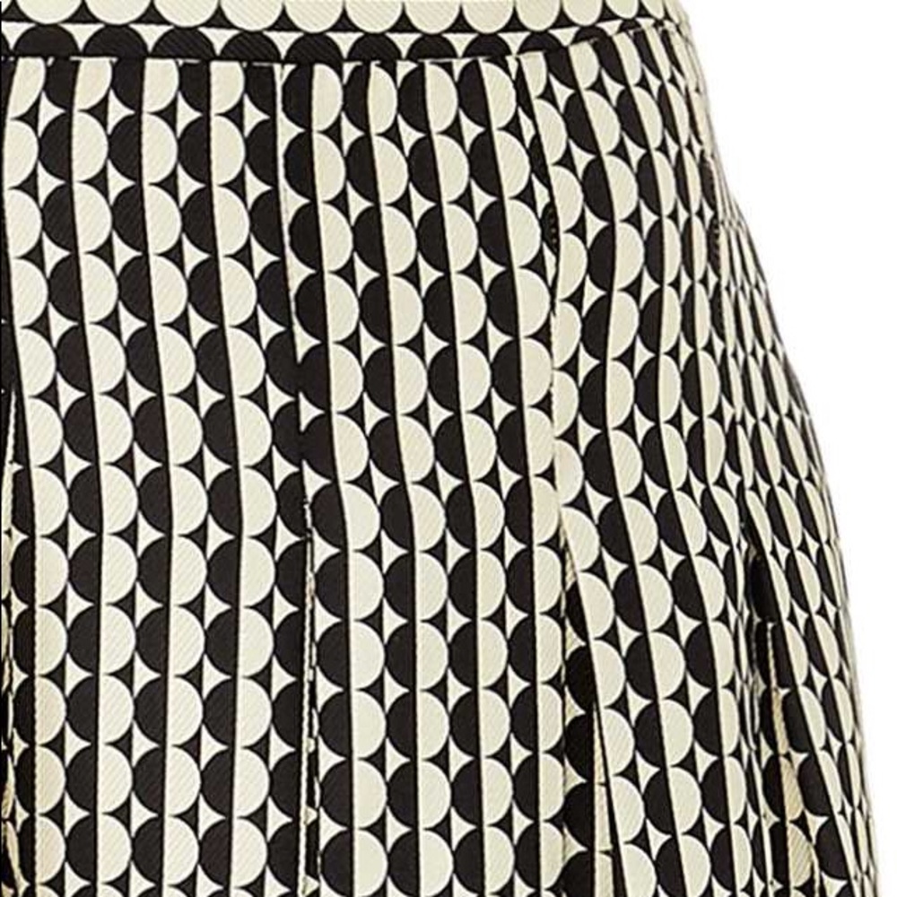 Oscar de la Renta Pleated Chiffon Wide Legs Pants - Picture 2 of 4